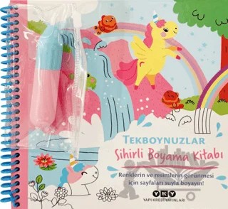 Sihirli Boyama Kitabı - Tekboynuzlar – Grund – Yapı Kredi Yayınları kitap kapağı