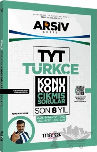 TYT Türkçe Konu Konu Son 8 Yıl Çıkmış Sorular – Kolektif – Marka Yayınları kitap kapağı