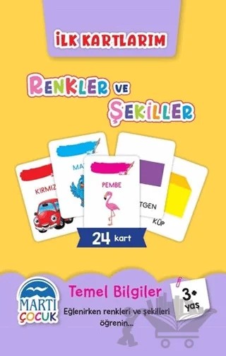 Renkler ve Şekiller - İlk Kartlarım – Kolektif – Martı Çocuk Yayınları kitap kapağı