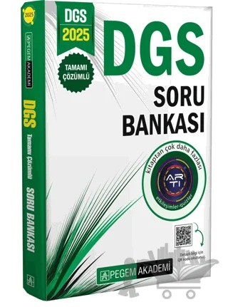 2025 DGS Tamamı Çözümlü Soru Bankası – Kolektif – Pegem Akademi Yayıncılık kitap kapağı