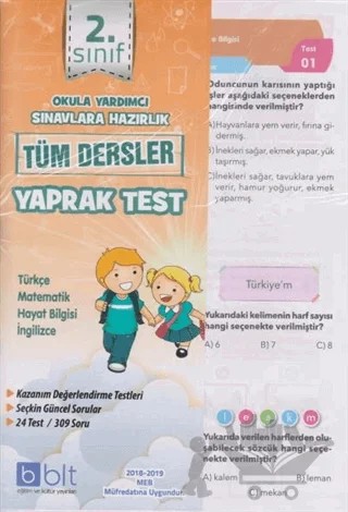 2. Sınıf Tüm Dersler Yaprak Test – Kolektif – Bulut Eğitim ve Kültür Yayınları kitap kapağı