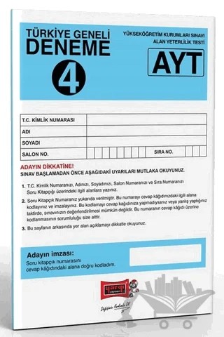 AYT Türkiye Geneli Deneme 4 – Kolektif – Yargı Yayınevi kitap kapağı