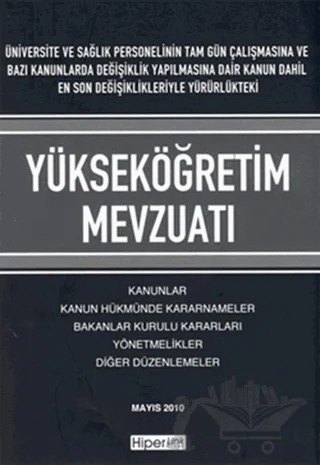 Yükseköğretim Mevzuatı – Kolektif – Hiperlink Yayınları kitap kapağı