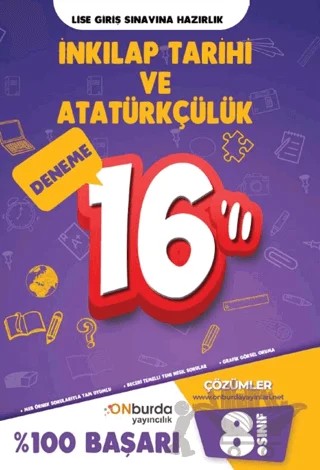 8. Sınıf İnkılap Yeni Nesil Branş Denemeleri – Kolektif – ONburda Yayınları kitap kapağı