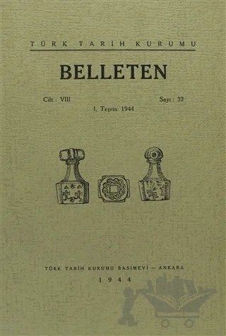Belleten Sayı: 32 Cilt: 8 – Türk Tarih Kurumu Yayınları kitap kapağı