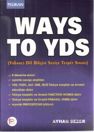 Ways to YDS – Ayhan Sezer – Pelikan Tıp Teknik Yayıncılık kitap kapağı