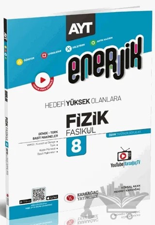 2023 Enerjik AYT Fizik Fasikülleri - 8 – Kolektif – Karaağaç Yayıncılık kitap kapağı