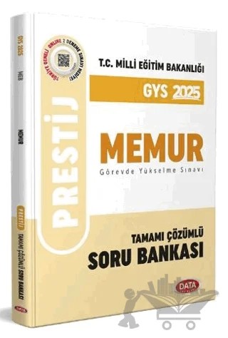 Milli Eğitim Bakanlığı Memur Tamamı Çözümlü GYS Soru Bankası – Kolektif – Data Yayınları kitap kapağı