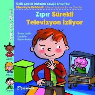 Zıpır Sürekli Televizyon İzliyor – Christian Lamblin – Uçanbalık Yayıncılık kitap kapağı