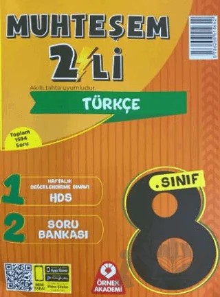 8. Sınıf Muhteşem 2'li Türkçe Seti – Kolektif – Örnek Akademi kitap kapağı