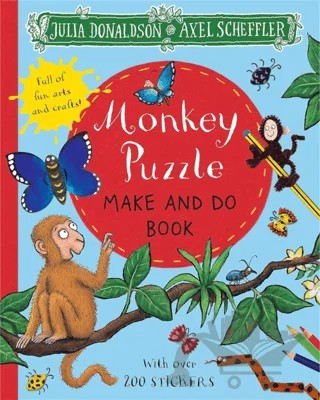 Monkey Puzzle Make and Do Book – Julia Donaldson – Pan Macmillan kitap kapağı