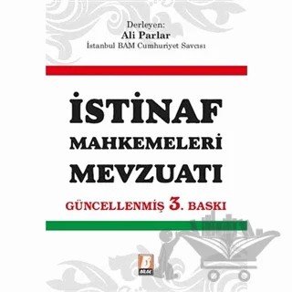 İstinaf Mahkemeleri Mevzuatı – Ali Parlar – Bilge Yayınevi kitap kapağı