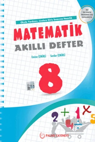 Palme 8. Sınıf Matematik Akıllı Defter – Serdar İzmirli, Emine İzmirli – Palme Yayınları kitap kapağı
