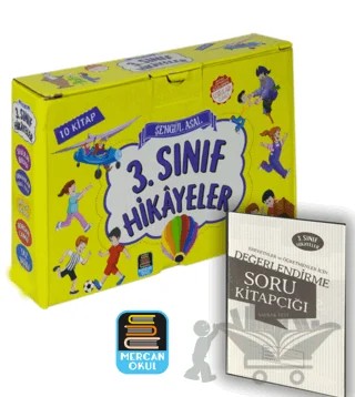 3. Sınıf Hikayeler Okuma Seti - 10 Kitap Soru Kitapçığı İlaveli – Şengül Asal – Mercan Okul Yayınları kitap kapağı