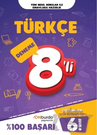 6. Sınıf Türkçe Yeni Nesil Branş Denemeleri – Kolektif – ONburda Yayınları kitap kapağı