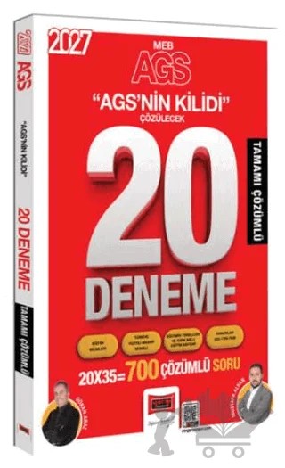 2027 MEB-AGS Tüm Dersler AGS'nin Kilidi Tamamı Çözümlü 20 Deneme – Gökhan Araz – Yargı Yayınevi kitap kapağı