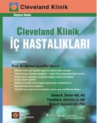 Cleveland Klinik İç Hastalıkları – Brian F. Mandell, Franklin A. Michota, James K. Stoller – İstanbul Tıp Kitabevi kitap kapağı