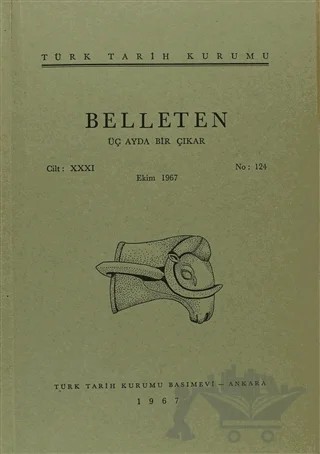 Belleten Sayı: 124 Cilt: 31 – Türk Tarih Kurumu Yayınları kitap kapağı