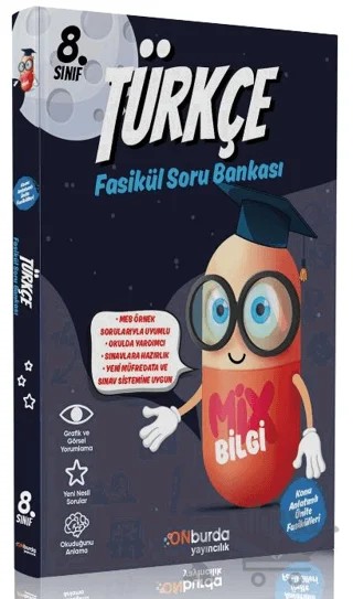 8. Sınıf Türkçe Mix Bilgi Fasikül Soru Bankası – Kolektif – ONburda Yayınları kitap kapağı