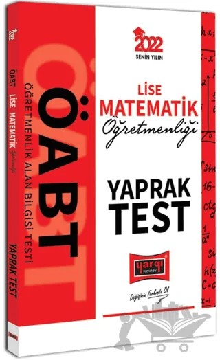 2022 ÖABT Lise Matematik Öğretmenliği Yaprak Test – Kolektif – Yargı Yayınevi kitap kapağı