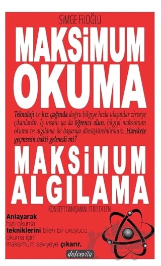Maksimum Okuma Maksimum Algılama – Simge Filoğlu – Dolce Vita Kitap kitap kapağı
