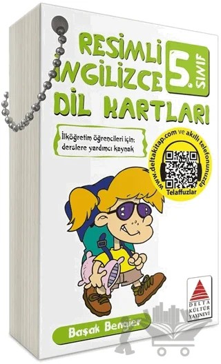 5. Sınıf Resimli İngilizce Dil Kartları – Başak Bengier – Delta Kültür Yayınevi kitap kapağı
