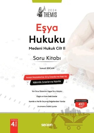 THEMIS - Medeni Hukuk Soru Kitabı C: II - Eşya Hukuku – İsmail Ercan – Seçkin Yayıncılık kitap kapağı