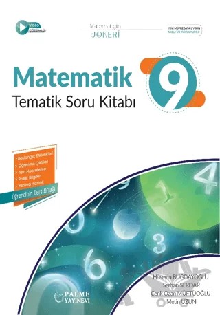 2025 9. Sınıf Matematik Tematik Soru Kitabı – Hüseyin Buğdayoğlu, Serhan Serdar, Cenk Ozan Müftüoğlu, Metin Uzun – Palme Yayınları kitap kapağı