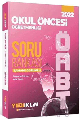 2022 ÖABT Okul Öncesi Öğretmenliği Tamamı Çözümlü Soru Bankası – Hasan Şanlı – Yediiklim Yayınları kitap kapağı