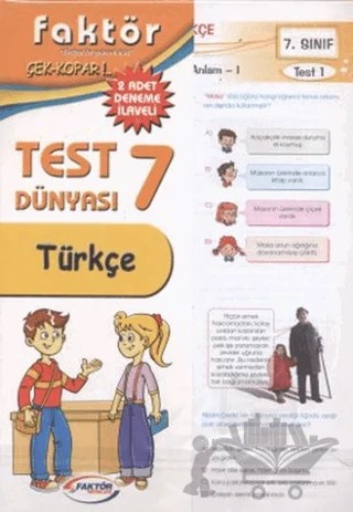 Türkçe 7. Sınıf Çek Kopar Yaprak Test – Kolektif – Faktör Yayınları kitap kapağı