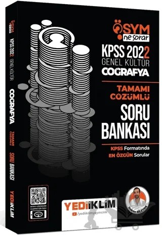 2022 KPSS Genel Kültür Ösym Ne Sorar Coğrafya Tamamı Çözümlü Soru Bankası – Kolektif – Yediiklim Yayınları kitap kapağı