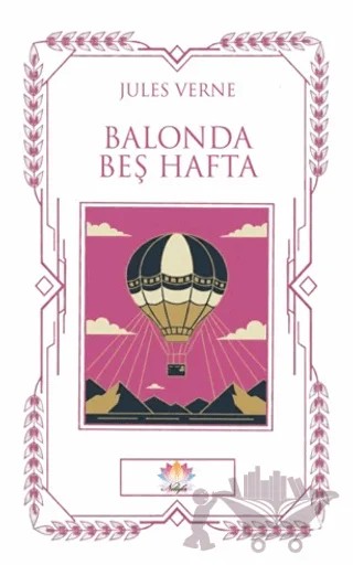 Balonda Beş Hafta – Jules Verne – Nilüfer Yayınları kitap kapağı