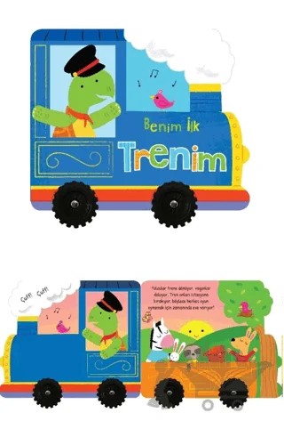 Benim İlk Trenim – İlk Araçlarım – Kolektif – İndigo Çocuk kitap kapağı