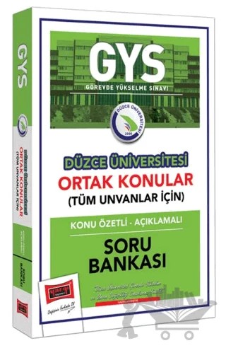 Yargı Yayınları GYS Düzce Üniversitesi Ortak Konular Konu Özetli - Açıklamalı Soru Bankası – Kolektif – Yargı Yayınevi kitap kapağı