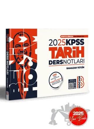 2025 KPSS Tarih Ders Notları – Ramazan Yetgin – Benim Hocam Yayınları kitap kapağı