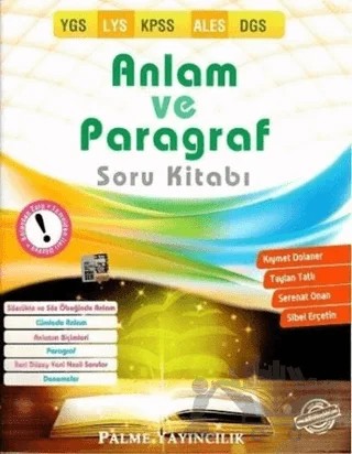 2017 Anlam ve Paragraf Soru Kitabı – Kolektif – Palme Yayınları kitap kapağı