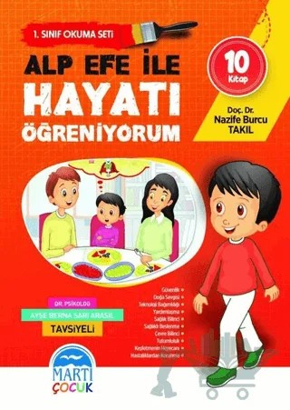 Alp Efe ile Hayatı Öğreniyorum - 1. Sınıf Okuma Seti (10 Kitap Takım) – Nazife Burcu Takıl – Martı Çocuk Yayınları kitap kapağı