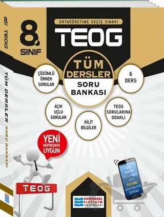 8. Sınıf TEOG Tüm Dersler Soru Bankası – Deniz Kubat, Ezgi Gürçay, Gürkan Gürçay, Meral Yılmaz, Özcan Yanık – Evrensel İletişim Yayınları kitap kapağı