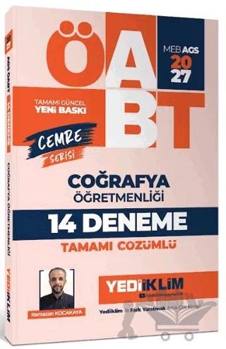 2027 MEB AGS ÖABT Cemre Serisi Coğrafya Öğretmenliği Tamamı Çözümlü 14 Deneme – Ramazan Kocakaya – Yediiklim Yayınları kitap kapağı