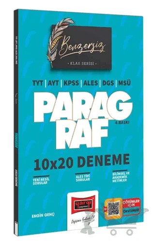 2023 TYT AYT KPSS ALES DGS MSÜ Benzersiz Paragraf Klas Serisi 10x20 Deneme – Engin Genç – Yargı Yayınevi kitap kapağı
