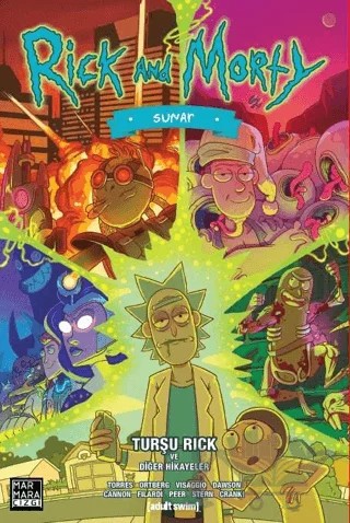 Rick and Morty Sunar: Turşu Rick ve Diğer Hikayeler – J. Torres – Marmara Çizgi kitap kapağı