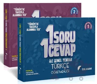 ÖABT Türkçe Öğretmenliği 1 Soru 1 Cevap ile Genel Tekrar Seti – Yekta Özdil – Özdil Akademi Yayınları kitap kapağı