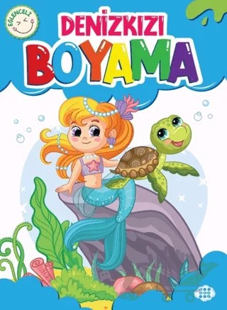 Eğlenceli Denizkızı Boyama – Kolektif – Dokuz Çocuk kitap kapağı