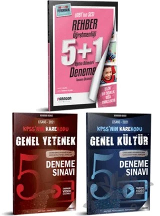 2021 ÖABT Rehber Öğretmenliği 5 Deneme KPSS Genel Kültür 5 Deneme Genel Yetenek 5 Deneme Eğitim Bilimleri 1 Deneme – Kolektif – Paragon Yayıncılık kitap kapağı