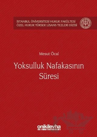 Yoksulluk Nafakasının Süresi – Mesut Öcal – On İki Levha Yayınları kitap kapağı