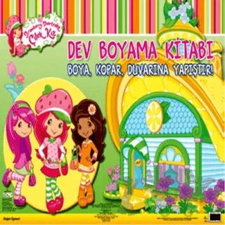 Çilek Kız - Dev Boyama – Kolektif – Doğan Egmont Yayıncılık kitap kapağı