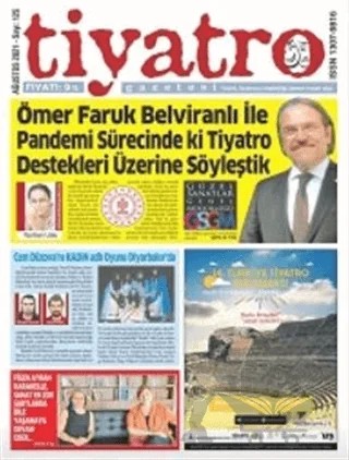 Tiyatro Gazetesi Sayı: 125 Ağustos 2021 – Tiyatro Gazetesi kitap kapağı