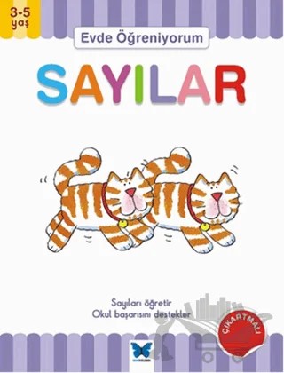 Evde Öğreniyorum - Sayılar – Jenny Ackland – Mavi Kelebek Yayınları kitap kapağı