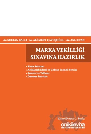 Marka Vekilliği Sınavına Hazırlık – Aslı Etan, Ali Mert Çavuşoğlu, Sultan Ballı – On İki Levha Yayınları kitap kapağı