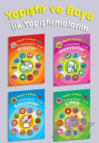 Yapıştır ve Boya İlk Yapıştırmalarım 4 Kitap Seti – Kolektif – Parıltı Yayınları kitap kapağı